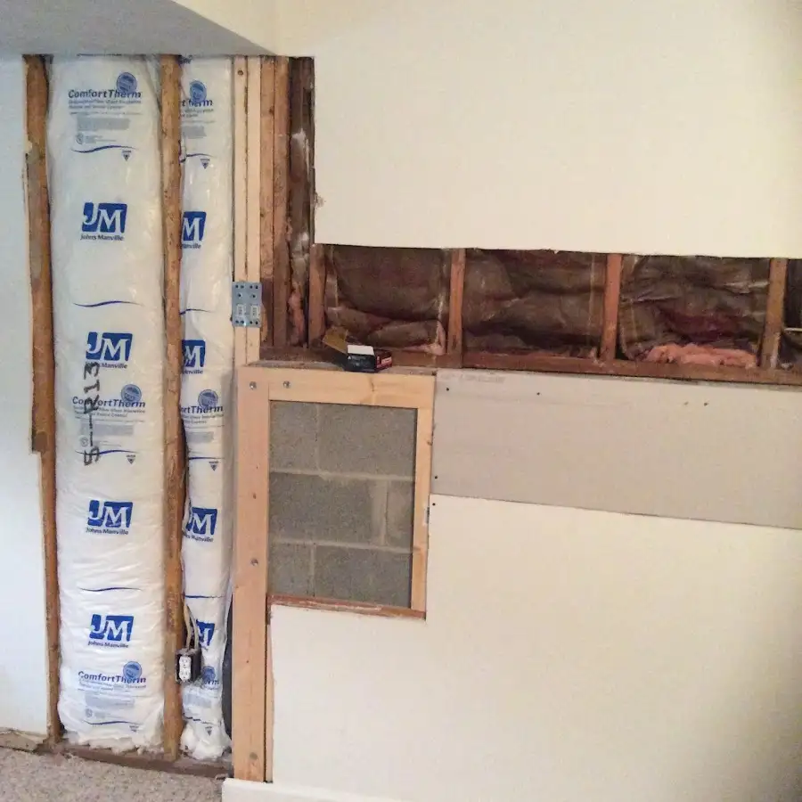 Wall insulation replacement during Contents Cleaning & Restoration in Olivette